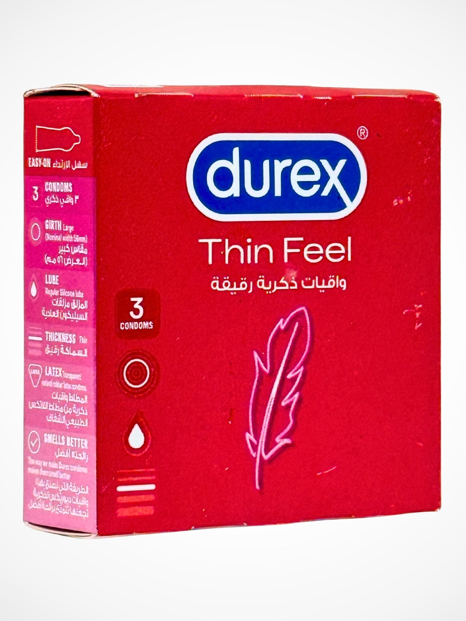 Durex Thin Feel Condoms - 3 Super Thin Condoms (Imported)Condomswww.viga.pk