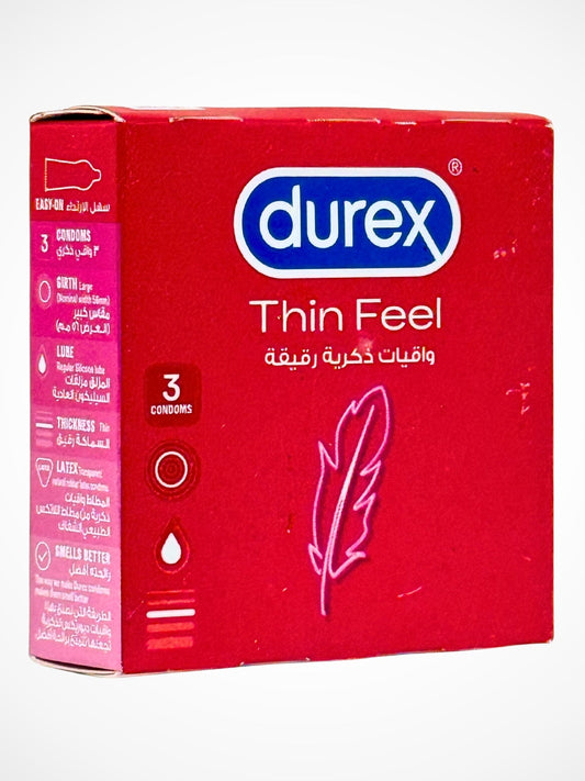 Durex Thin Feel Condoms - 3 Super Thin Condoms (Imported)Condomswww.viga.pk