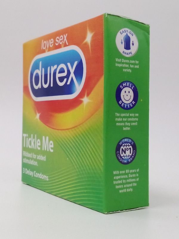 Durex Tickle Me Condom - 3 Ribbed n Dotted CondomsCondomswww.viga.pk