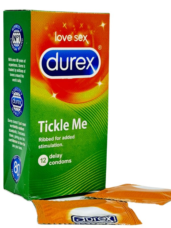 Durex Tickle Me Condoms Ribbed n Dotted - 12 Delay CondomsCondomswww.viga.pk