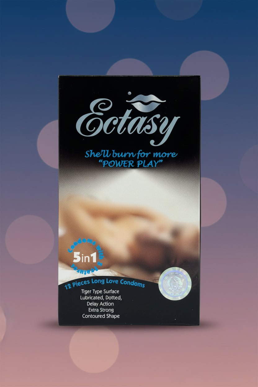 Ectasy Condoms - 12 Dotted & Lubricated CondomsCondomswww.viga.pk