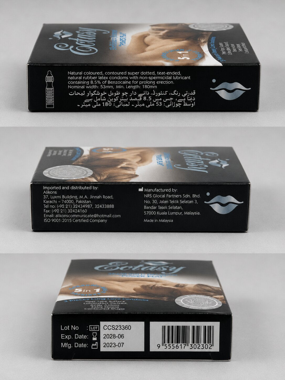 Ectasy Extra Strong Dotted Condoms – Pack of 3 | Lubricated & Long-LastingCondomswww.viga.pk