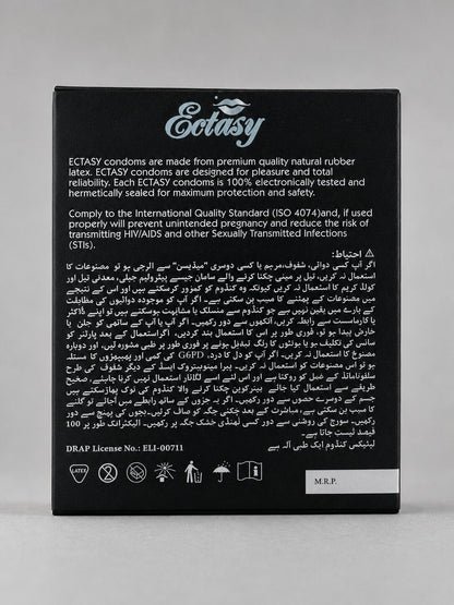 Ectasy Extra Strong Dotted Condoms – Pack of 3 | Lubricated & Long-LastingCondomswww.viga.pk