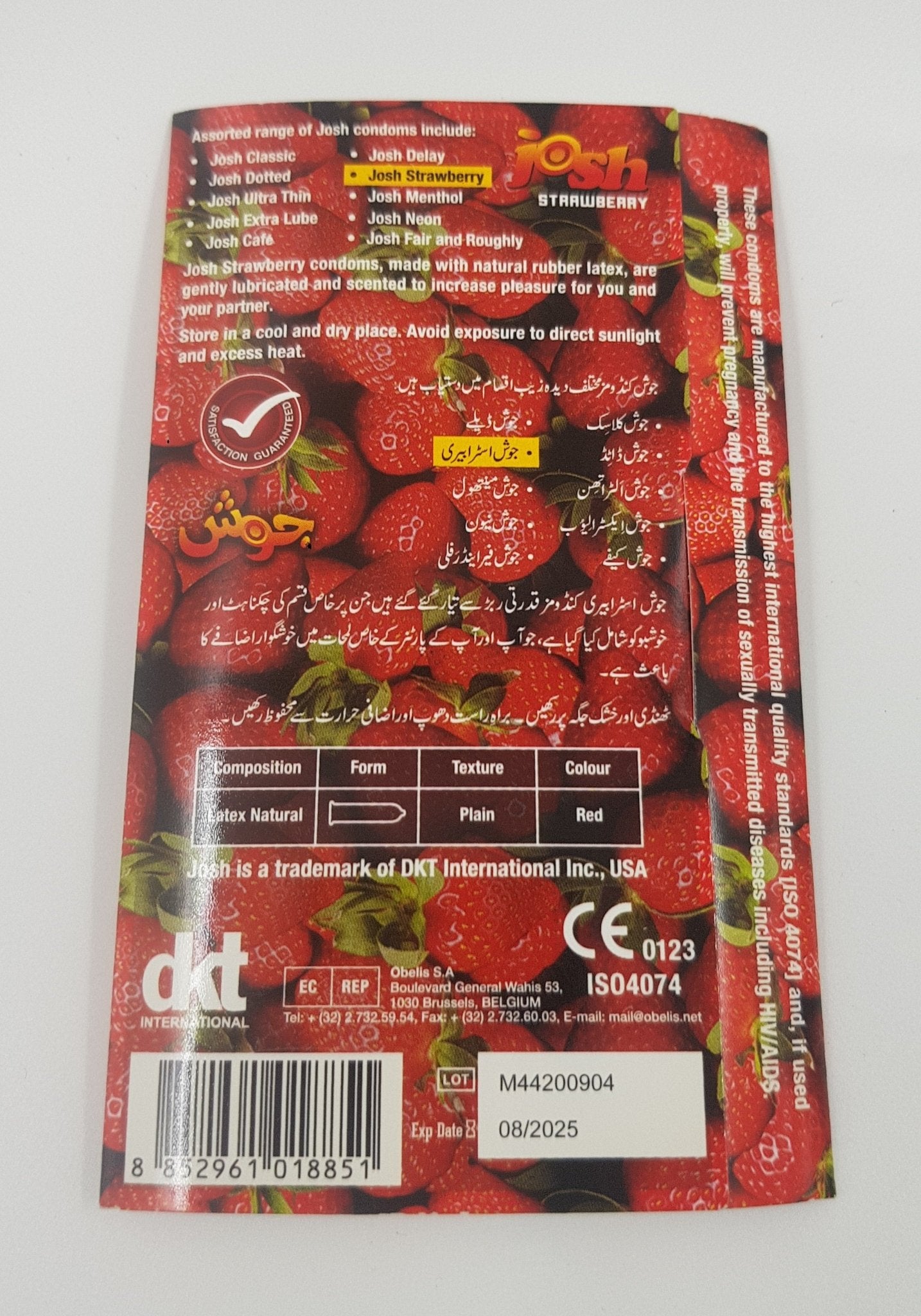 Josh Condoms 4 Pieces - Strawberry FlavorCondomswww.viga.pk