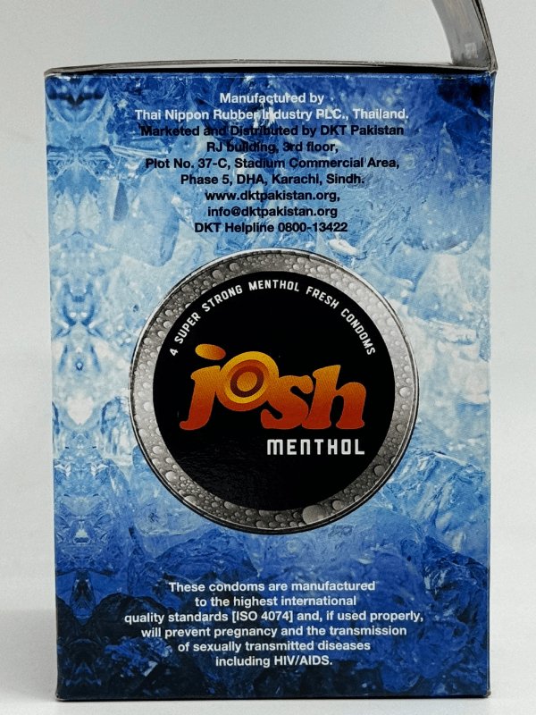 Josh Menthol Condoms - 12 x 4 Pack of CondomsCondomswww.viga.pk