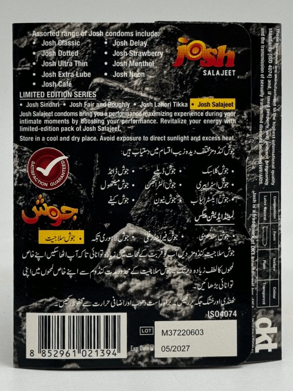 Josh Salajeet Condoms - 3 Condom PackCondomswww.viga.pk