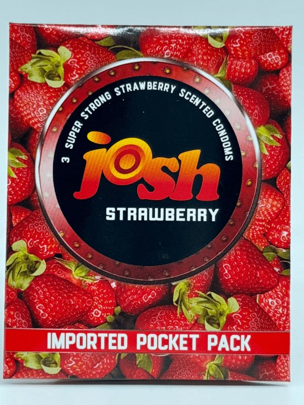 Josh Strawberry Condom - 3 Scented CondomsCondomswww.viga.pk