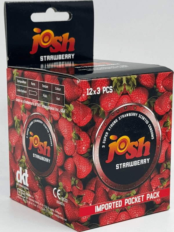 Josh Strawberry Condom - 36 Condoms PackCondomswww.viga.pk