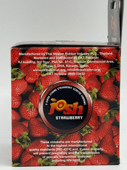 Josh Strawberry Condom - 36 Condoms PackCondomswww.viga.pk