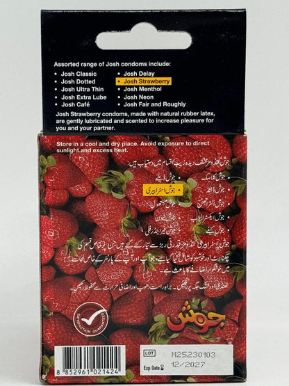 Josh Strawberry Condom - 36 Condoms PackCondomswww.viga.pk