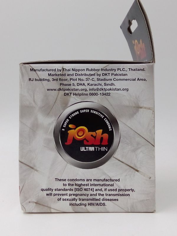 Josh Ultra Thin Condoms - 12 x 3 Super Sensitive Condom PackCondomswww.viga.pk