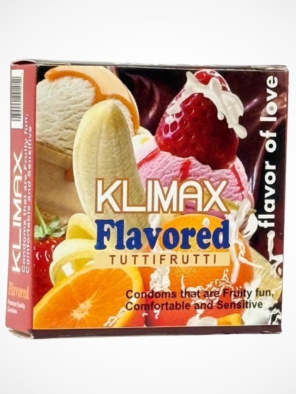 Klimax Flavored Condom - 2 Tutti Frutti CondomsCondomswww.viga.pk