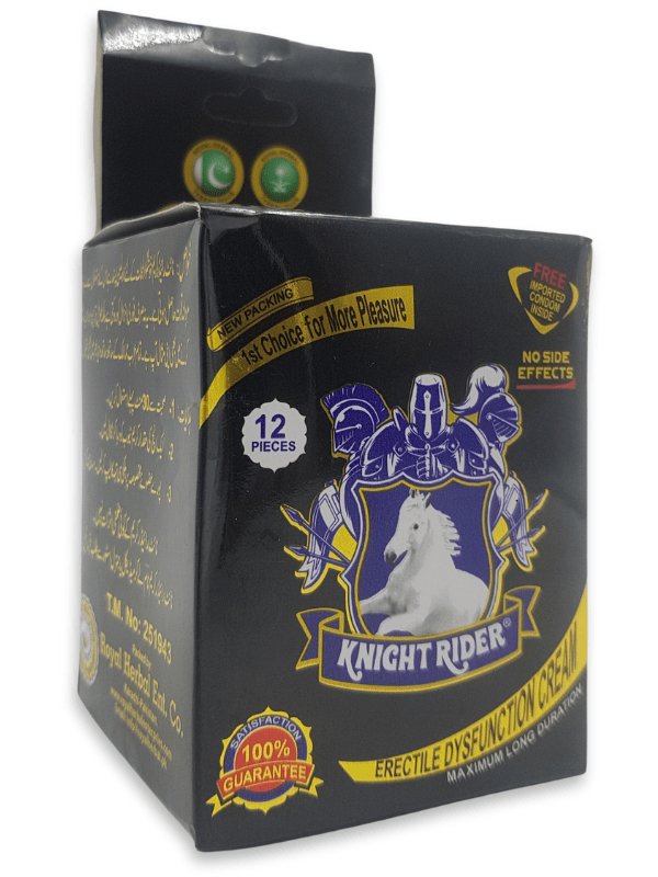 Knight Rider Cream - Delay Cream with 12 CondomsMen Delay Creamwww.viga.pk