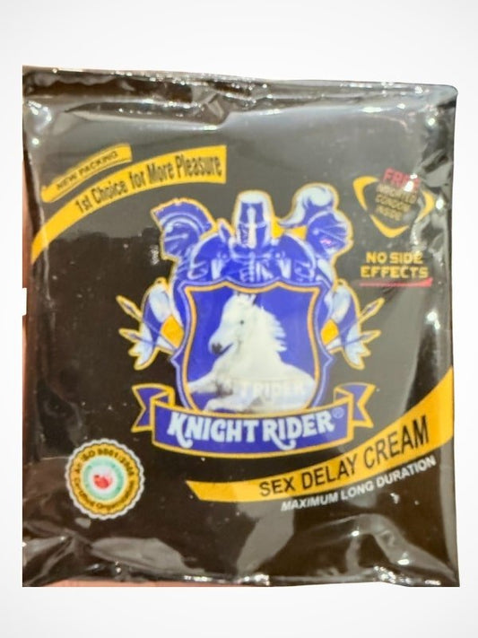 Knight Rider Cream with Condom - 1 SachetMen Delay Creamwww.viga.pk