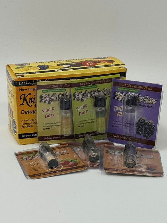 Knight Rider Testers - 6 Flavors - 12 Single Doz TestersMen Delay Spraywww.viga.pk