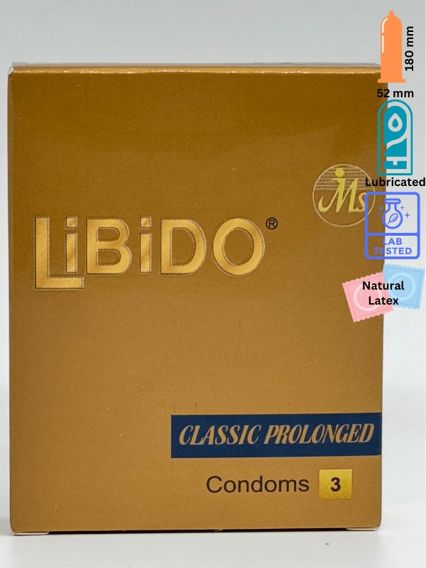 Libido Classic Condoms - 3 Classic Prolonged CondomCondomswww.viga.pk