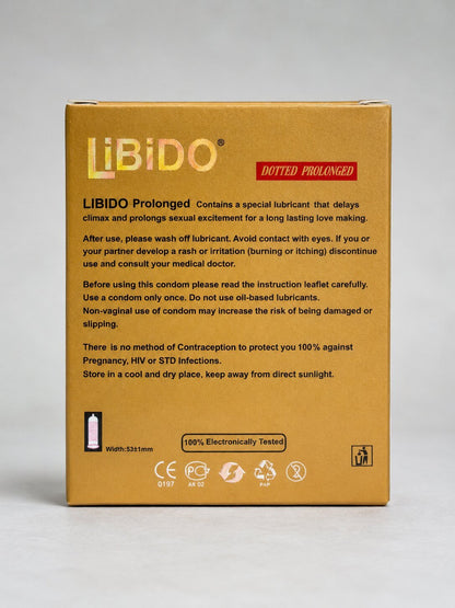 Libido Dotted Condoms – Pack of 3 | Dotted & Delay Condoms for Long LastingCondomswww.viga.pk