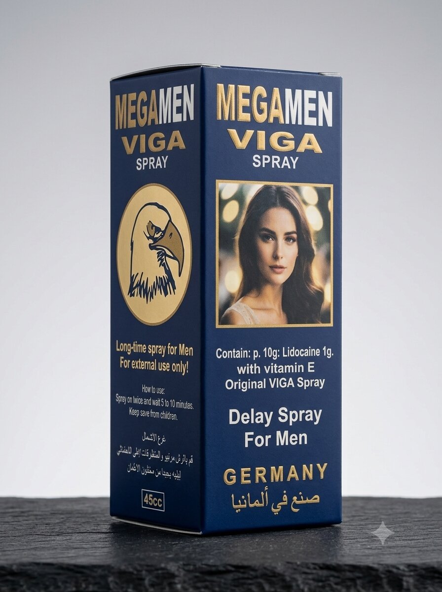 Mega Men Viga Delay Spray 45cc – Lidocaine & Vitamin E Formula - Local MadeMen Delay Spraywww.viga.pk