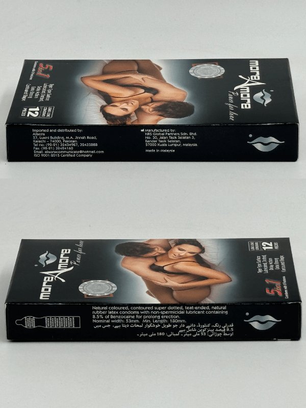 More Amore Condoms - 12 Dotted & Lubricated CondomsCondomswww.viga.pk