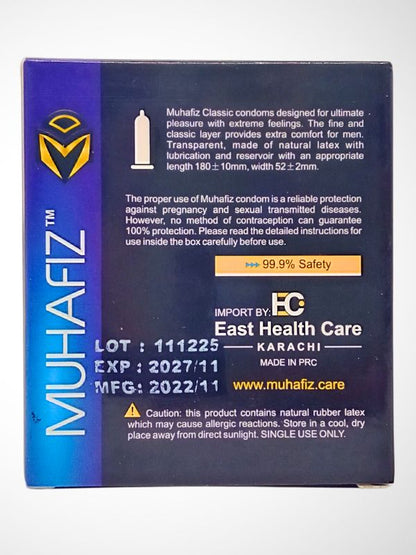 Muhafiz Classic Condoms - 3 Extra Pleasure CondomsCondomswww.viga.pk