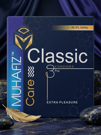 Muhafiz Classic Condoms – Pack of 3 | Extra Pleasure, Natural LatexCondomswww.viga.pk