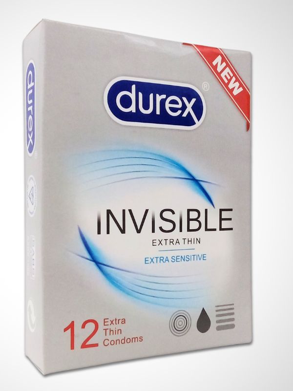 New Durex Invisible Condoms - 12 Extra Thin CondomsCondomswww.viga.pk