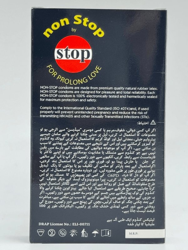 Non Stop Condoms - 12 Dotted & Lubricated CondomsCondomswww.viga.pk