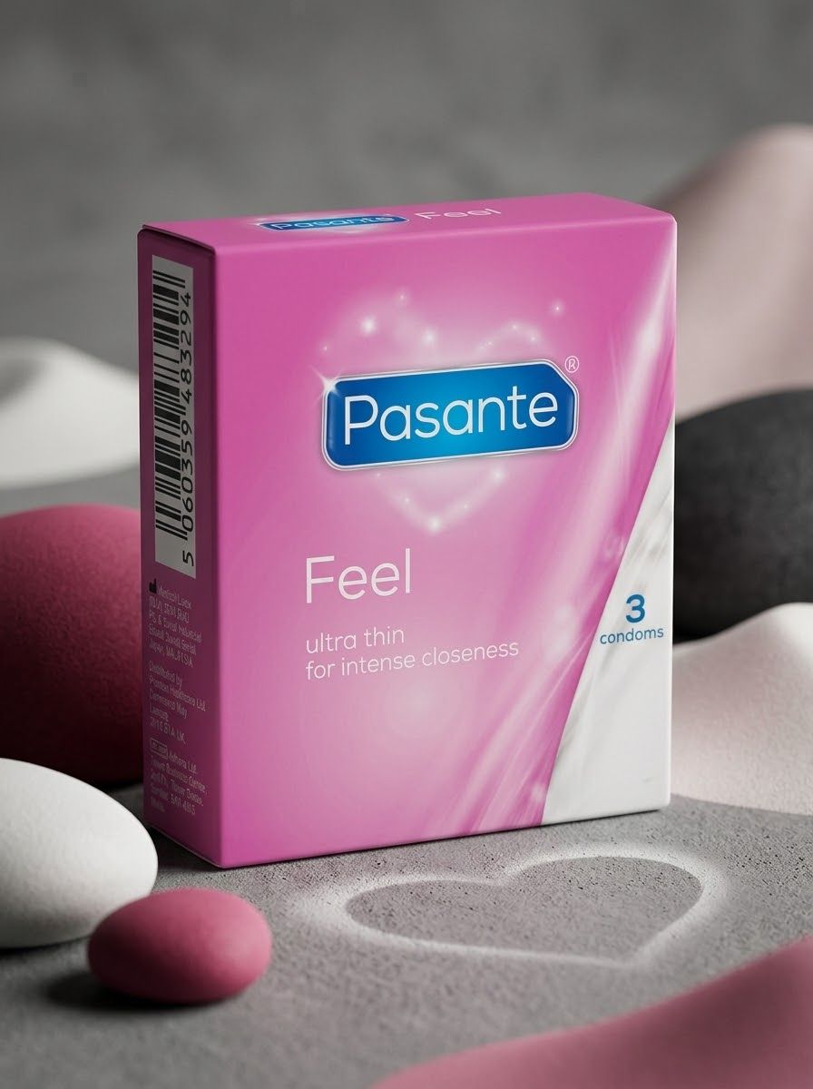 Pasante Feel Condoms – Ultra Thin for Intense Closeness | Pack of 3Condomswww.viga.pk
