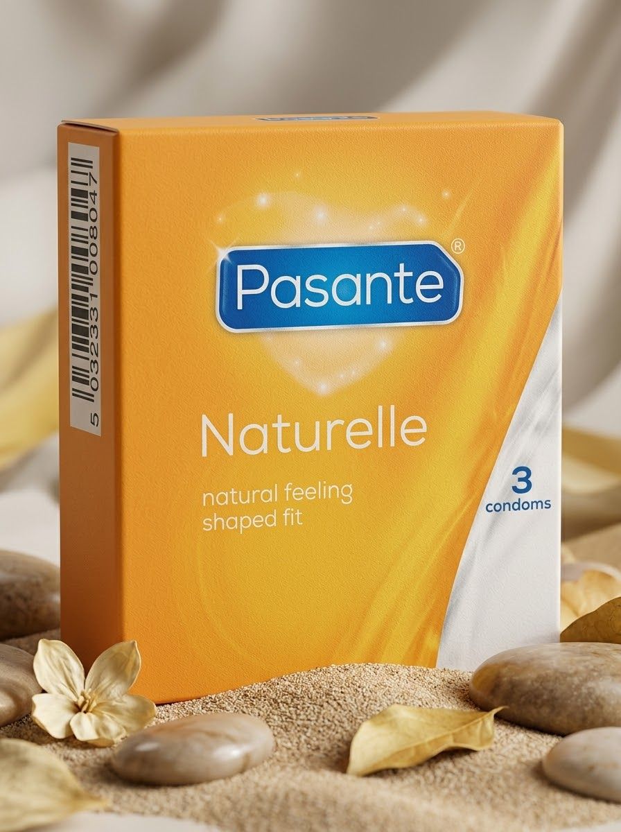 Pasante Naturelle Condoms – Natural Feeling, Shaped Fit | Pack of 3Condomswww.viga.pk
