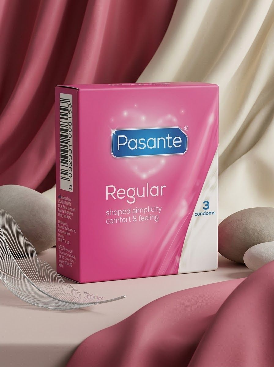 Pasante Regular Condoms – Shaped, Comfort & Feeling | Pack of 3 | Buy in PakistanCondomswww.viga.pk