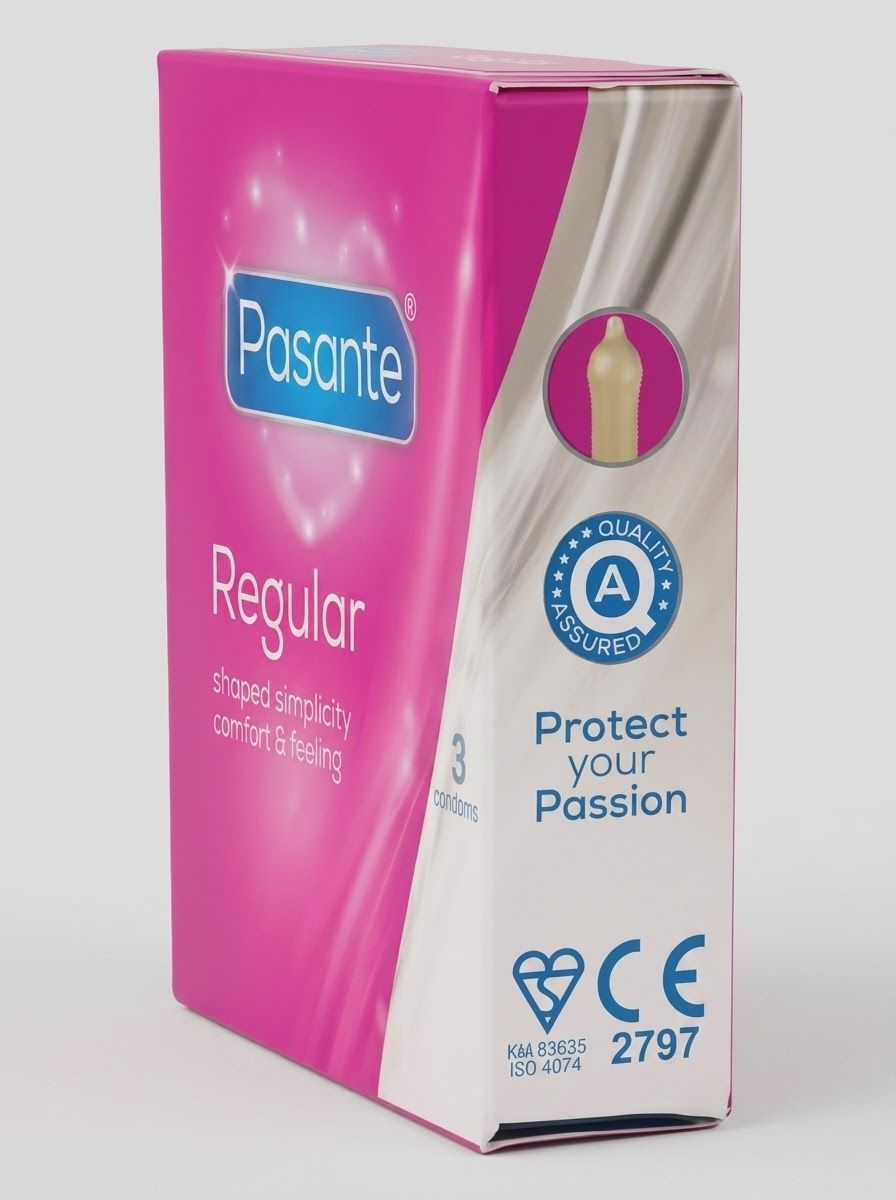Pasante Regular Condoms – Shaped, Comfort & Feeling | Pack of 3 | Buy in PakistanCondomswww.viga.pk