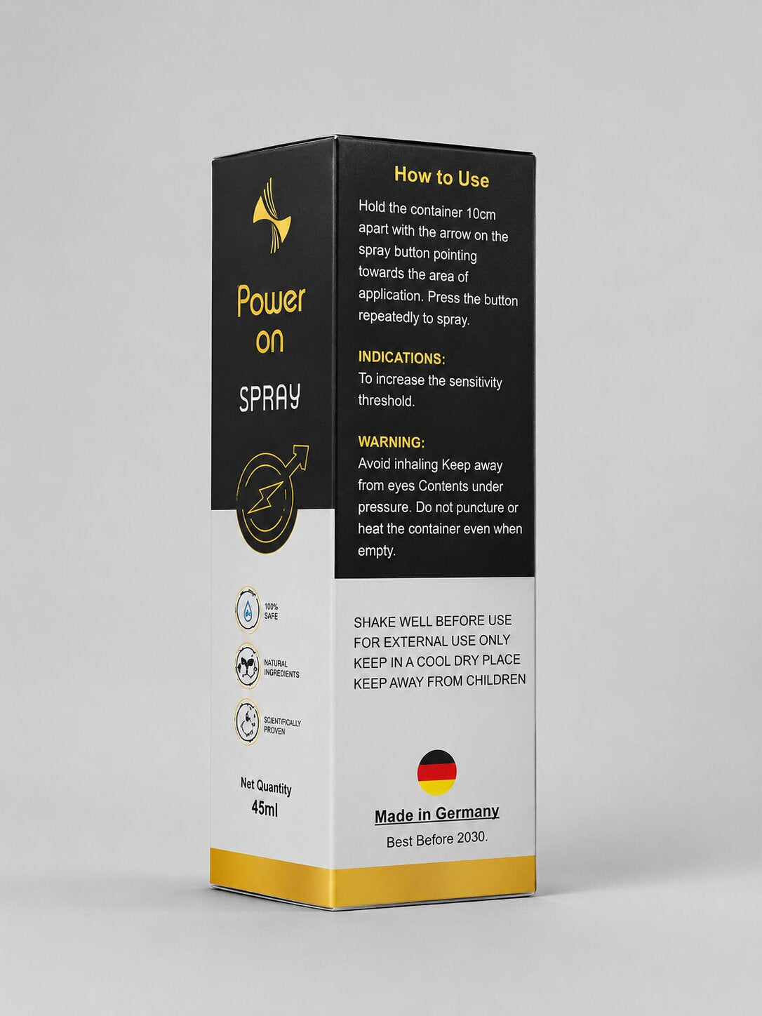 Power On Delay Spray for Men 45ml – Long-Lasting Performance (Local Made)Men Delay Spraywww.viga.pk