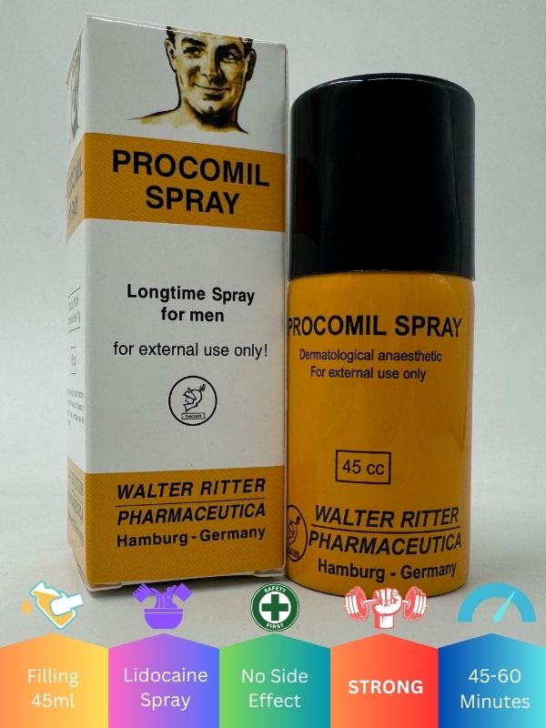 Procomil Delay Spray 45ML - Long time sprayMen Delay Spraywww.viga.pk