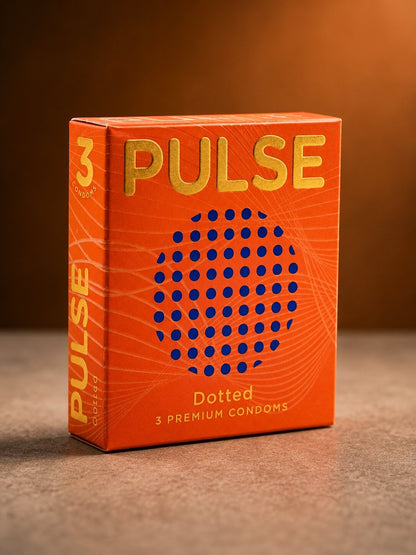 Pulse Dotted Condoms | 3 Pack | Enhanced Sensation | Natural LatexCondomswww.viga.pk
