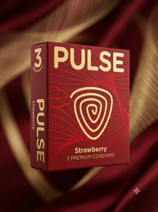 Pulse Strawberry Flavored Condoms – 3-Pack | Premium Latex ProtectionCondomswww.viga.pk
