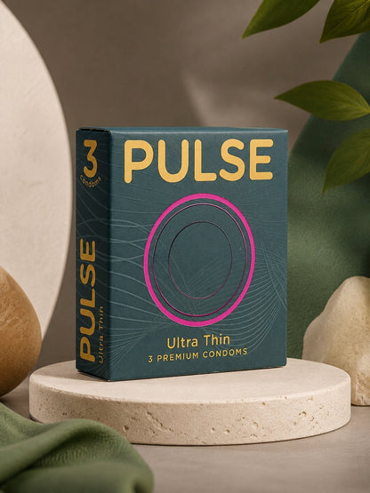 Pulse Ultra Thin Condoms | 3-Pack | Natural Feeling & Maximum ProtectionCondomswww.viga.pk