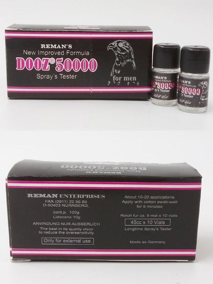 Reman Dooz 50000 Delay Spray Testers - 10 vials (5ml) EachMen Delay Spraywww.viga.pk