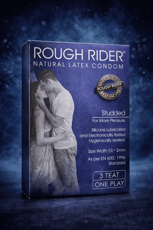 Rough Rider Studded & Lubricated Condoms – Pack of 3 | Natural LatexCondomswww.viga.pk