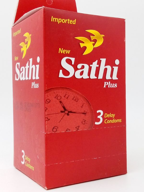 Sathi Delay Condom Pack - 6 x 3 Long Delay CondomsCondomswww.viga.pk