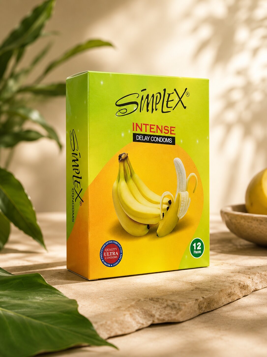 Simplex Intense Delay Condoms – Long - Lasting, Lubricated (Pack of 12)Condomswww.viga.pk