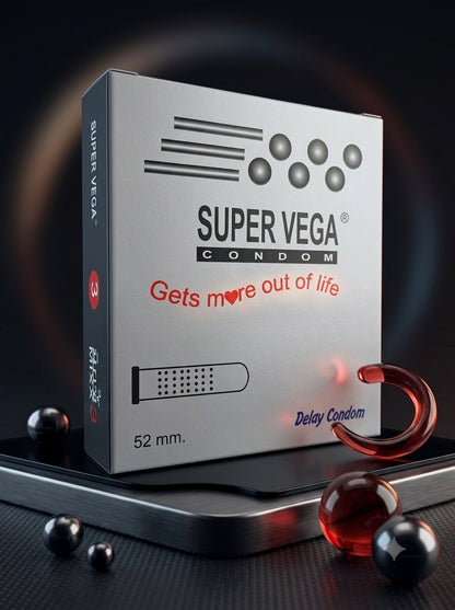 Super Vega Condoms – Pack of 3 | Extra Time, Maximum ProtectionCondomswww.viga.pk