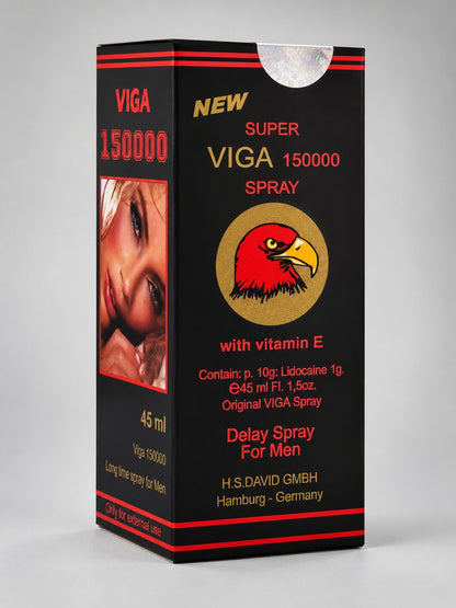 Super Viga 150000 Delay Spray for Men 45ml – Last 30-40 Min, No Side EffectsDelay Spraywww.viga.pk