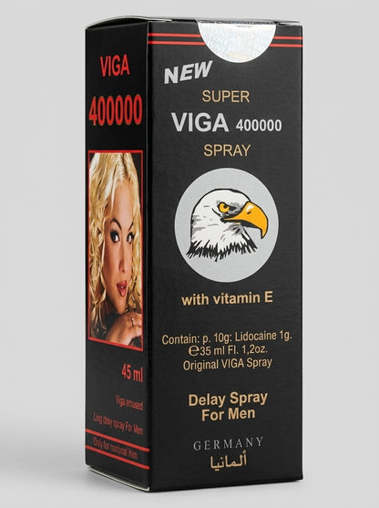 Super Viga 400000 BLACK Delay Spray For Men 45ML – Last 45+ Min | Lidocaine FormulaMen Delay Spraywww.viga.pk