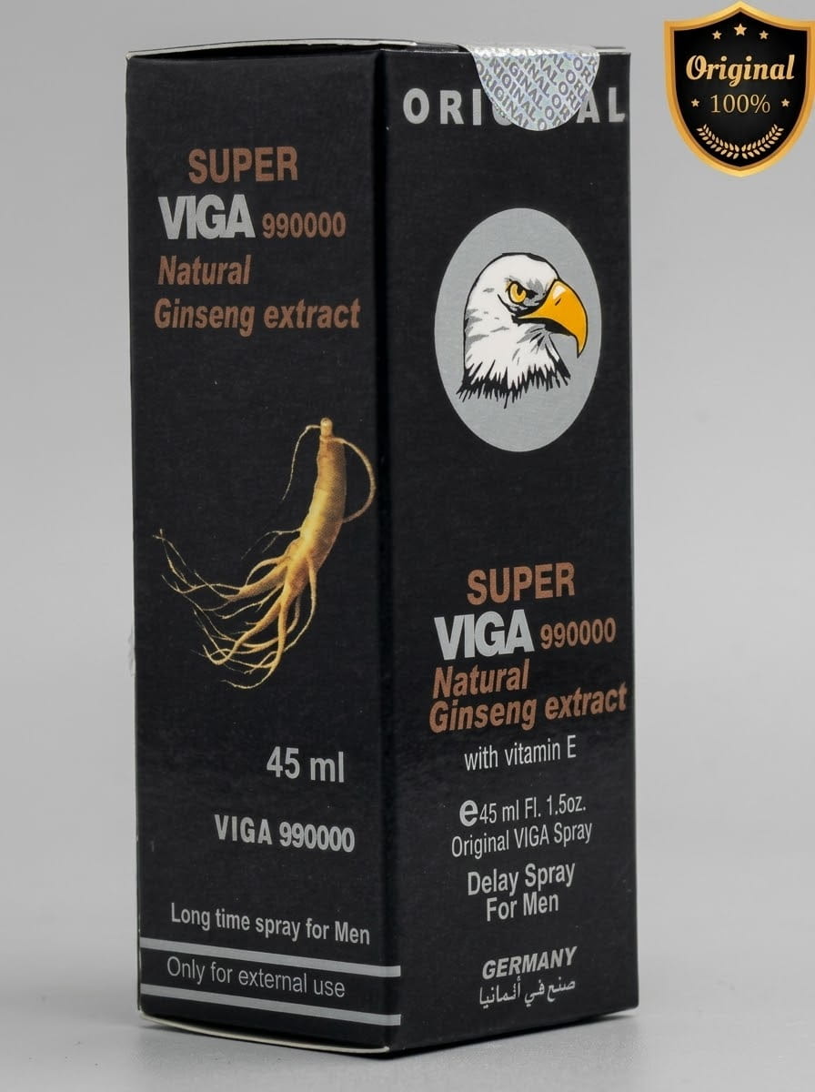 Super Viga 990000 Delay Spray - Ginseng with Vitamin EMen Delay Spraywww.viga.pk
