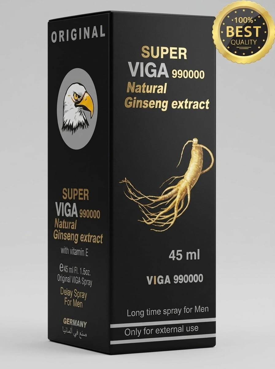 Super Viga 990000 Delay Spray - Ginseng with Vitamin EMen Delay Spraywww.viga.pk