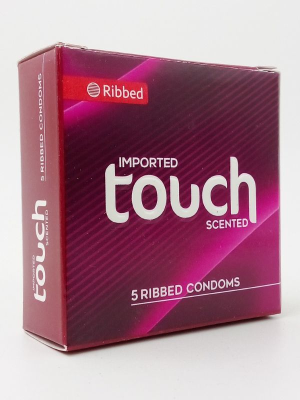 Touch Condoms - 5 Ribbed Condoms – www.viga.pk