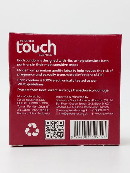 Touch Condoms - 5 Ribbed CondomsCondomswww.viga.pk