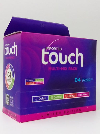 Touch Condoms Multi Mix Pleasure Pack - 6 x 4 Pack of CondomsCondomswww.viga.pk