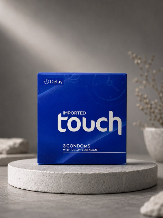Touch Delay Condom – 3 Pack | Delay Lubricant, Natural Rubber LatexCondomswww.viga.pk