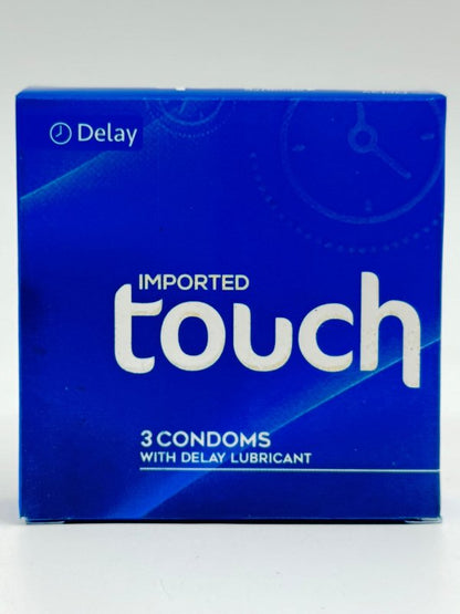 Touch Delay Condom 3 Pieces - Lubricated with Natural Rubber LatexCondomswww.viga.pk